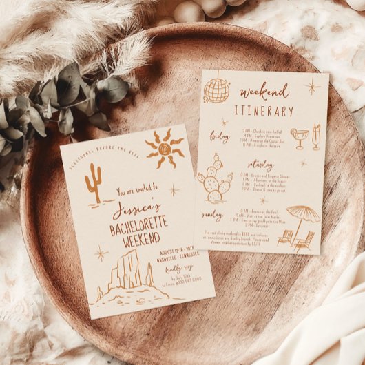 砂漠のバチェロレッテ週末の招待状日程 招待状