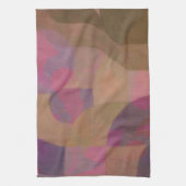 砂漠のバラアーチ – 暖かい抽象芸術ジオメトリ キッチンタオル (縦)