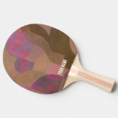 砂漠のバラアーチ – 暖かい抽象芸術ジオメトリ 卓球ラケット (横)