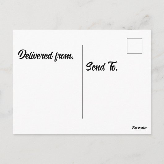 砂漠のビッグホーン羊とサボテンの漫画 ポストカード (裏面)