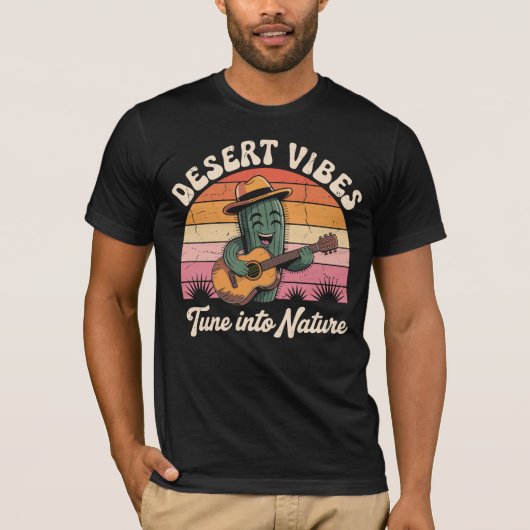 砂漠のビーべス - 自然と調和する Tシャツ (正面)