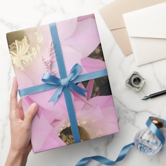 砂漠のピンクの花びら ラッピングペーパー (ギフト)