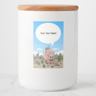 砂漠のファンタジー恐竜 フードラベル