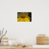 砂漠のブリットルブラシの花 ポスター (キッチン)