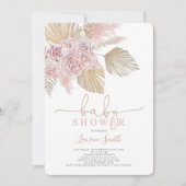 砂漠のベビーシャワー 招待状 (正面)