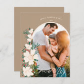 砂漠のボホメリークリスマス – 緑 シーズンカード (正面/裏面)