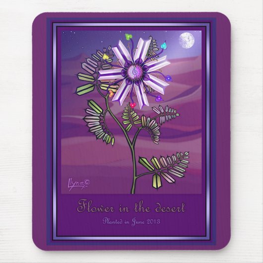 砂漠のマウスパッドの花 マウスパッド (正面)