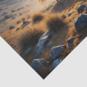 砂漠のマーレと星の下の群れの野生馬 薄葉紙 (詳細)