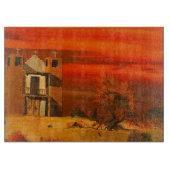 砂漠のミッション、Gary Polingによる カッティングボード (正面)