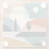 砂漠のミラージュ ガラスコースター (裏面)