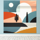 砂漠のミラージュ キャンバスプリント (インサイチュ (ウッドフロア))