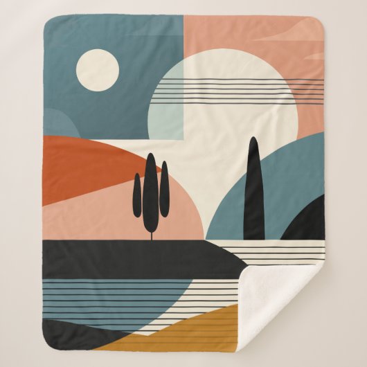 砂漠のミラージュ シェルパブランケット (正面)