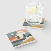 砂漠のミラージュ ストーンコースター (横)