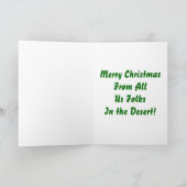 砂漠のメリークリスマス シーズンカード (内部)