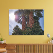 砂漠のヤシ1 キャンバスプリント (インサイチュ (リビング))