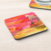 砂漠のユニコ絵を描ン コースター (左側)