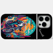 砂漠のライダーの夕日 Case-Mate iPhoneケース (裏面 (横))