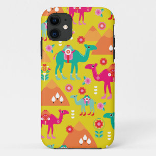 砂漠のラクダのエジプトのカラフルなperamide iPhone 11 ケース