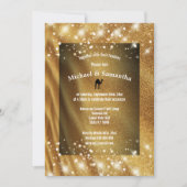 砂漠のラクダ砂丘は夜星の結婚を紙やすりで磨きます 招待状 (正面)