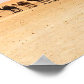 砂漠のラクダ ポスター (角)