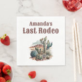 砂漠のラストロデオ スコッツデール ブライズウィークエンド スタンダードランチョンナプキン (インサイチュ)