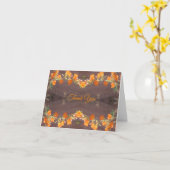 砂漠のワイルドフラワーありがとう カード (黄色い花)