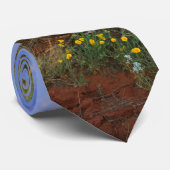 砂漠のワイルドフラワーサンセット ネクタイ (ロール)
