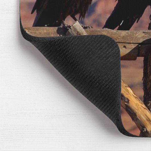 砂漠のワタリガラス マウスパッド (コーナー)