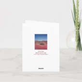 砂漠のヴィスタの空白のでパーソナライズなメッセージカード ノートカード (裏面)