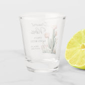 砂漠のヴィブランス ブライズメイド パーティー 開花するサボテン ショットグラス (裏面)