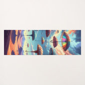 砂漠の上の傘 ヨガマット (裏面(横))