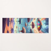 砂漠の上の傘 ヨガマット (正面(横))