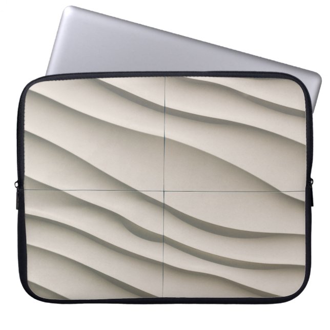 砂漠の上空からの眺め ラップトップスリーブ (正面)