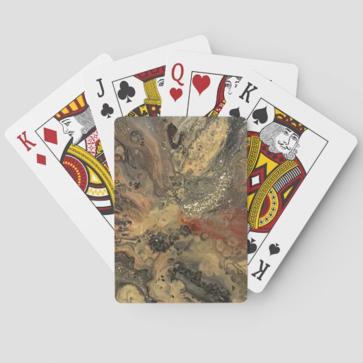 砂漠の中絵を描の日の出 トランプ (裏面)