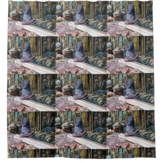 砂漠の人々,海の賜物,エルサレム シャワーカーテン (正面)