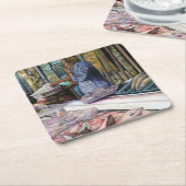 砂漠の人々，海の賜物，エルサレム スクエアペーパーコースター (アングル)