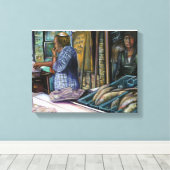 砂漠の人々，海の贈り物。エルサレム キャンバスプリント (インサイチュ (ウッドフロア))