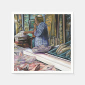 砂漠の人々，海の贈り物，エルサレム スタンダードカクテルナプキン (正面)