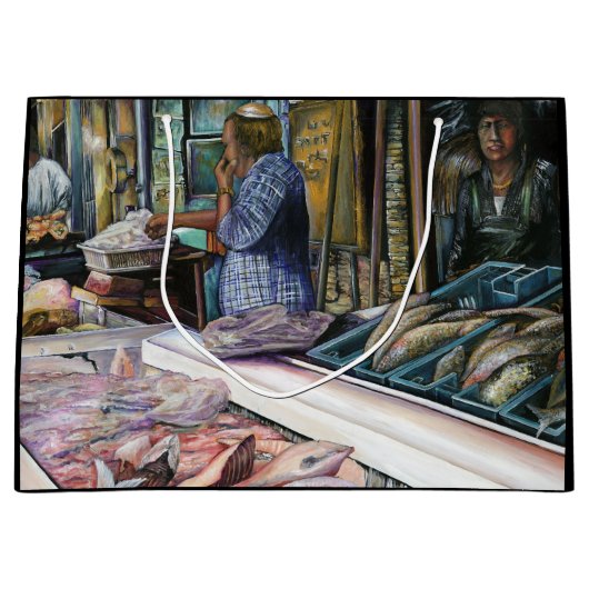 砂漠の人々，海の贈り物，エルサレム ラージペーパーバッグ (正面)