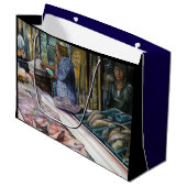 砂漠の人々，海の贈り物，エルサレム ラージペーパーバッグ (正面アングル)