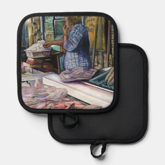 砂漠の人々,海の贈り物,エルサレム 鍋敷き (正面/裏面)