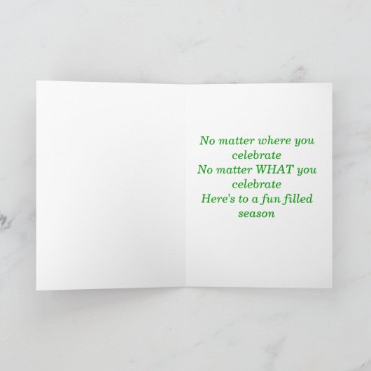 砂漠の休日の挨拶 シーズンカード (内部)