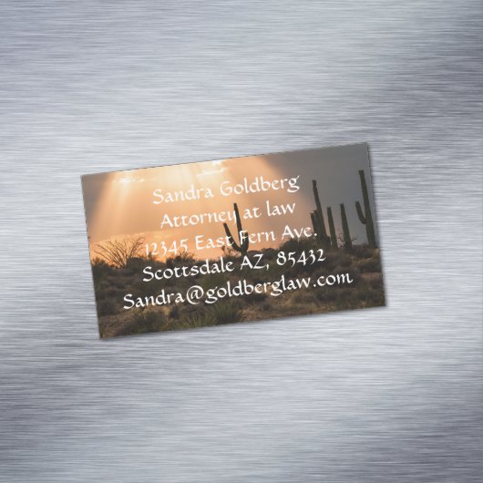 砂漠の光 マグネット名刺 (インサイチュ)