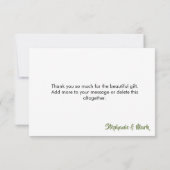 砂漠の冒険が始まる赤ちゃんシャワーありがとう サンキューカード (裏面)