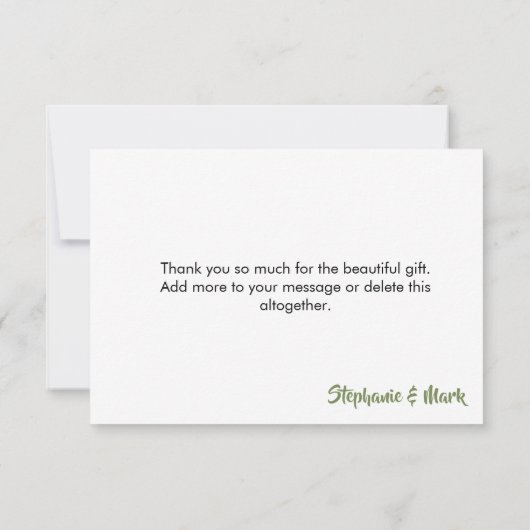 砂漠の冒険が始まる赤ちゃんシャワーありがとう サンキューカード (裏面)