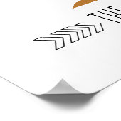 砂漠の冒険キャンピングボーイ赤ちゃんシャワーポスター ポスター (角)