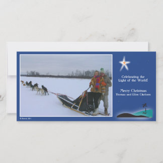 砂漠の写真カード上のベスレヘムの星 シーズンカード