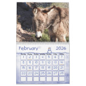 砂漠の南西のワイルド・バロス暦 カレンダー (2月 2026)