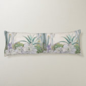 砂漠の南西サボテンの水気が多いShiplap木 ボディピロー (裏面)