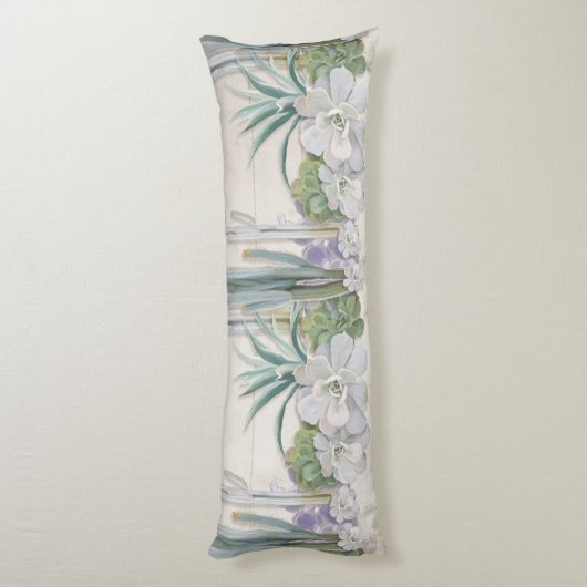 砂漠の南西サボテンの水気が多いShiplap木 ボディピロー (裏面 (縦))